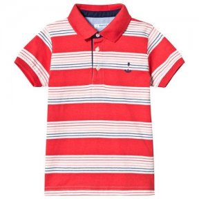 An understated yet sporty layer for weekend wardrobes, this Coral Stripe Short Sleeve Polo. Pure cotton for a relaxed and comfortable feel with a collared detail and three-button front fastening for a slightly more formal look.   