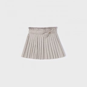 Mayoral baby girls beige pleated skirt, elasticated waist 2943