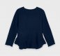 Mayoral mini girls navy jumper, ruffle bottom, sparkly detail. A/W 2021 4344