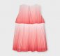 Mayoral Mini girls coral pleated dress, back button fastening. 3951