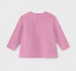 Mayoral baby girls long sleeved top, round neck, popper fastening, rose pink, flower print design 2085