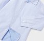 Mayoral mini boys blue shirt, long sleeve, collar, button fastening 146 