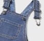 Mayoral baby boys denim dungarees, popper fastening to crotch. 2694